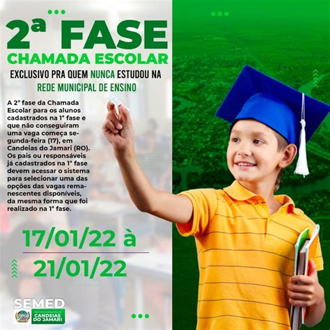 Semed Alerta Os Pais Para O Período Da 2ª Fase Da Chamada Escolar