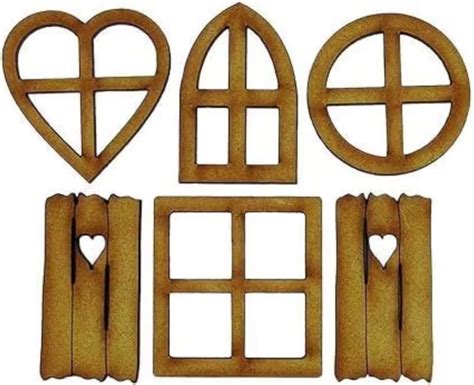 Amazon Pcs Brown Wooden Fairy Garden Door Blank Door Fairy House