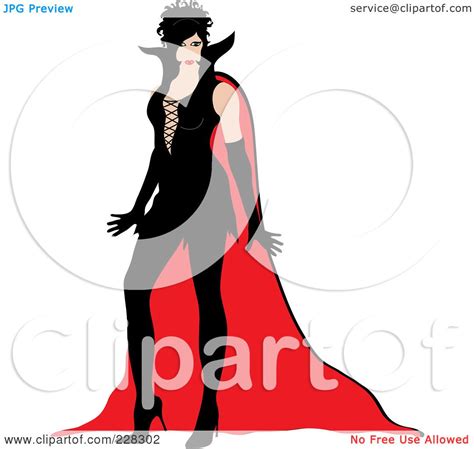 Royalty Free Rf Clipart Illustration Of A Sexy Woman Posing In A Vampire Halloween Costume By