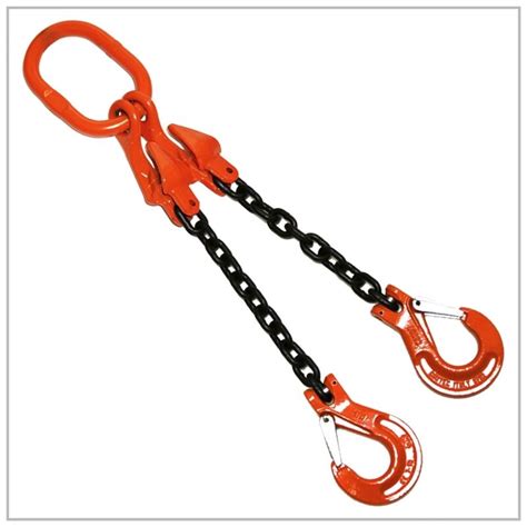 38 X 15 Ft Adjustable Lifting Chain Sling Grade 100 Sling Hooks