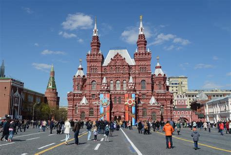 The State Historical Museum On Red Square In Moscow Editorial Stock