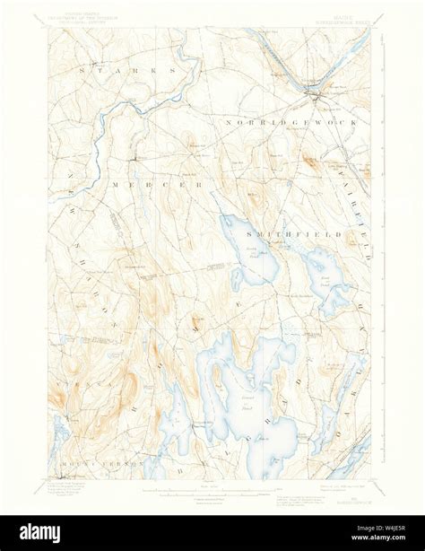 Maine USGS Historical Map Norridgewock 460669 1898 62500 Restoration