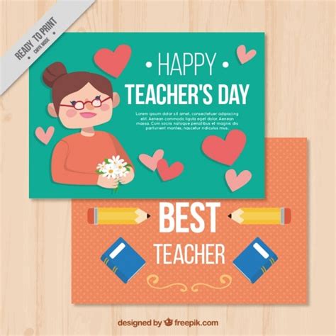 Free Vector | Happy teachers day greeting card