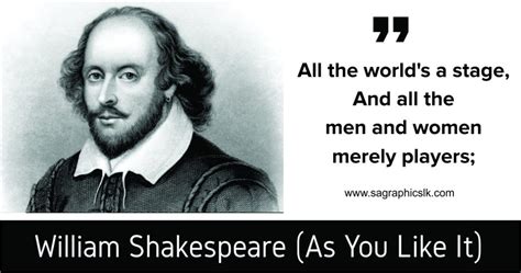 All The World S A Stage By William Shakespeare