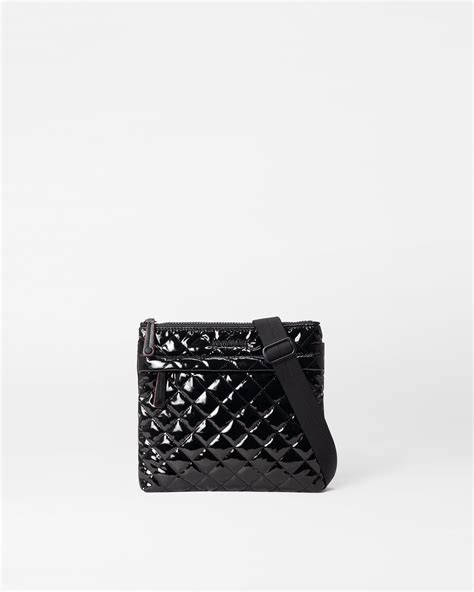 MZ Wallace Black Lacquer Metro Flat Crossbody Lyst