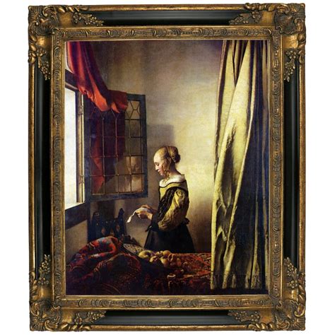 Astoria Grand Girl Reading A Letter At An Open Window By Johannes