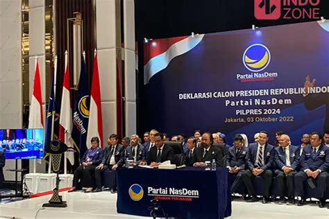 Anies Baswedan Resmi Jadi Capres 2024 Dari Partai Nasdem Indozone News