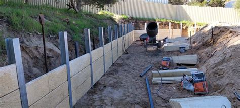 Panel And Post Retaining Walls Perth Installation Specialists