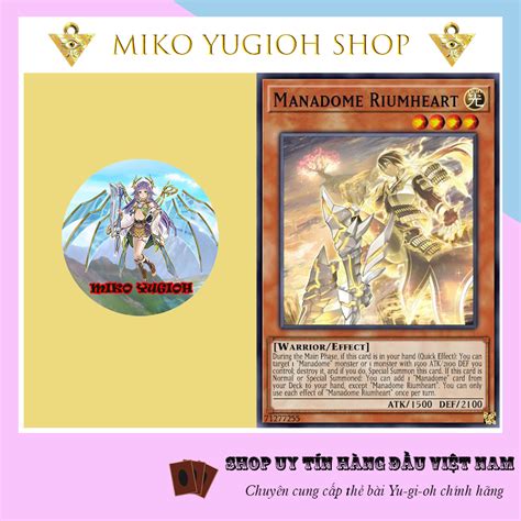 Miko Yugioh Thẻ Bài Yugioh Chính Hãng Tiếng Anh Mannadium Riumheart Cyac En012 Shopee