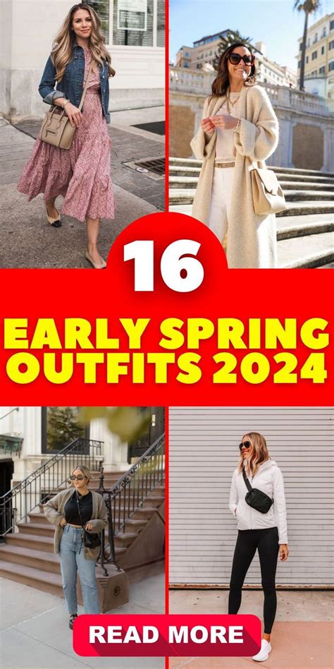 Casual 2024 Early Spring Outfits With A Blend Of Comfort And Trendy