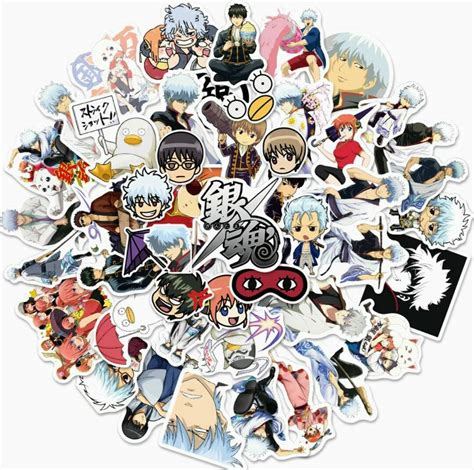 Gintama Stickers Anime Manga Stickers Laptop Stickers Etsy