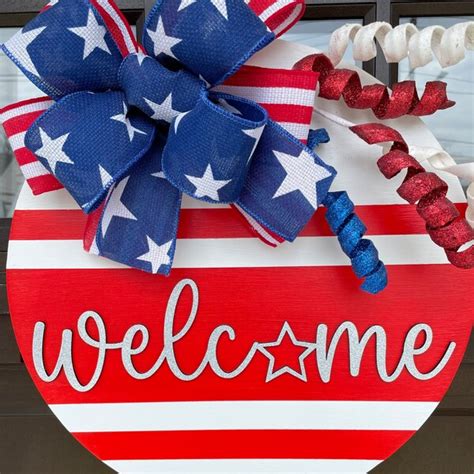 Fourth Of July Door Decorations Etsy