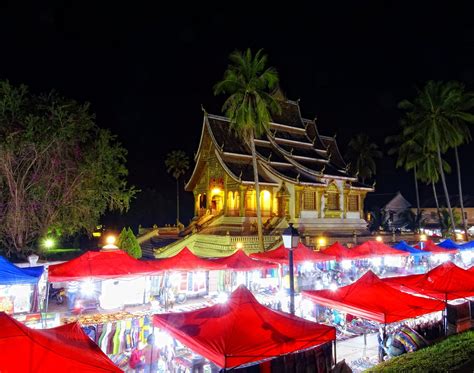 Night market in Luang Prabang, Laos. : travel