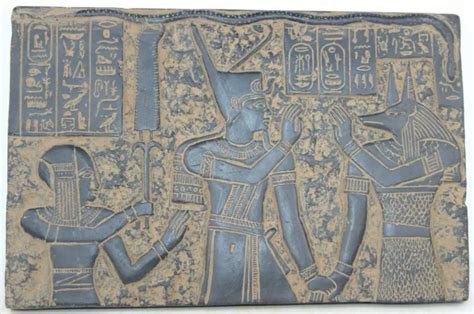 Gypte Ancienne Rare Anubis Antique Avec St Le De Rams S Et N Fertari