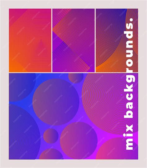 Premium Vector | Mix backgrounds vector blue orange purple golden ...
