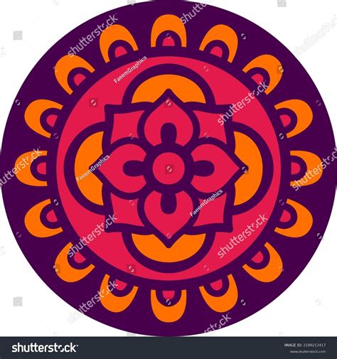 4,541 Circle Rangoli Images, Stock Photos & Vectors | Shutterstock