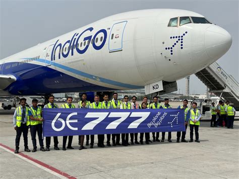 Indigo Boeing 777 Painted In Its Livery Made First Commercial Flight Exclusive Aviation A2z