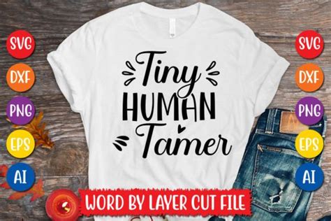 Tiny Human Tamer SVG Design Graphic By MegaSVGArt Creative Fabrica