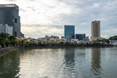 Boat Quay And Singapore River Editorial Stock Image Image Of Docks