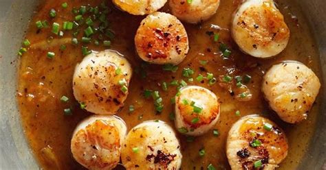 Pan Seared Scallops With Citrus Glaze Recipe Yummly