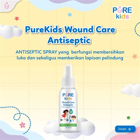 Jual Pure Kids Wound Care Antiseptic Spray 50ml Shopee Indonesia