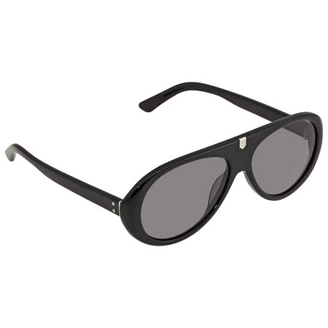 Calvin Klein Calvin Klein Mens Black Oval Sunglasses Ck18502s 1 58