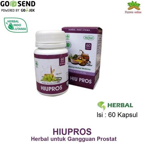 Jual Obat Prostat Herbal HIU Pros Herbal Indo Utama 60 Kapsul Shopee