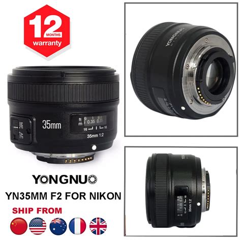 YONGNUO YN35mm 35mm F2 Wide Angle Lens 1 2 Auto Manual Focus IDE AF