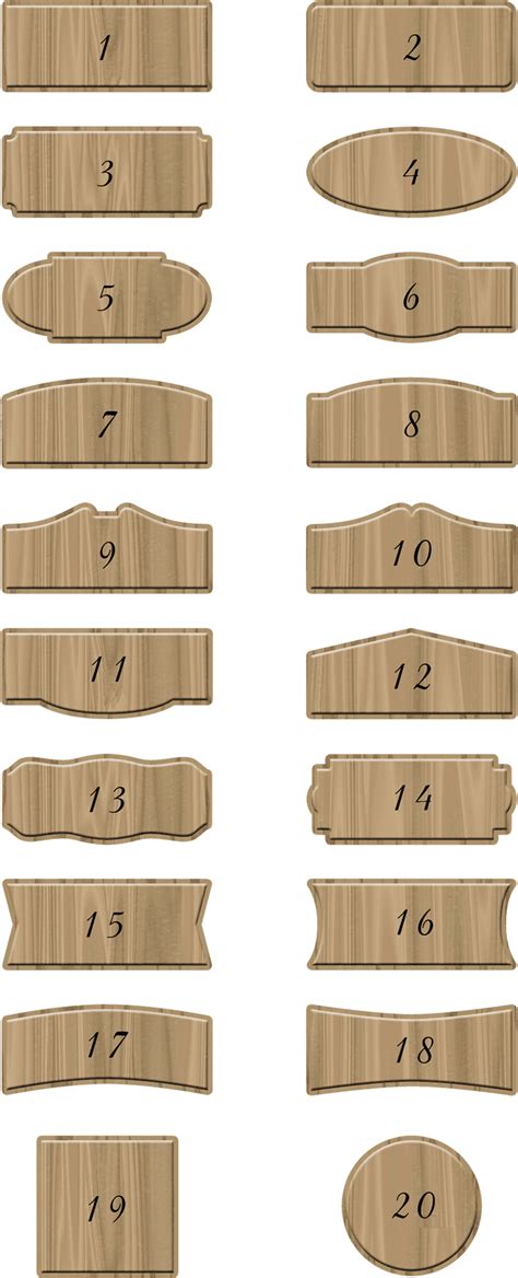 Download Varietyof Wooden Sign Plaques | Wallpapers.com