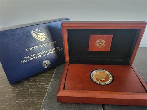 Th Anniversary Kennedy Half Dollar Gold Proof Coin Ebay