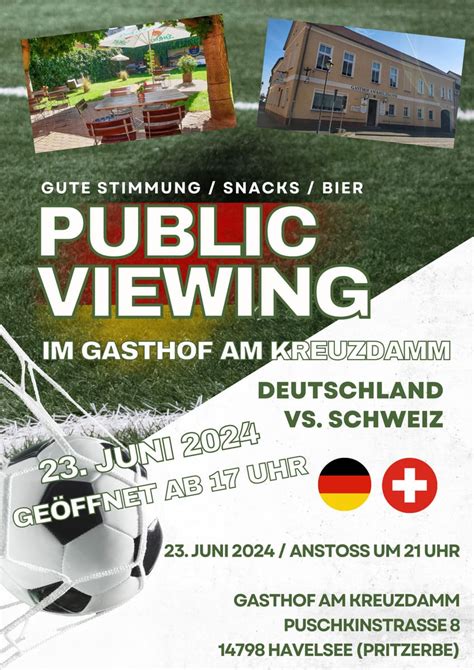 Public Viewing Zur EM 2024 Deutschland Gegen Schweiz Havelsee