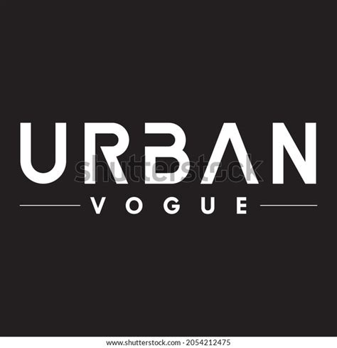 Text Urban Vogue Logo Design Stock Vector Royalty Free