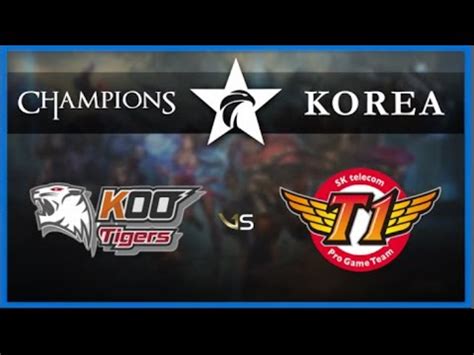 SK Telecom T1 Vs KOO Tigers Game 1 Grand Finals LoL S5 World