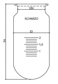 Round Bottom Vessel Wide Shape Schmizo Swiss Scientific Glass