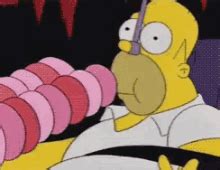 Homer Simpson Eating A Donut GIFs | Tenor