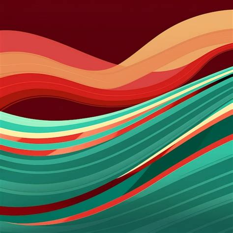 Premium Photo | Horizontal colorful wave background abstract backgrounds