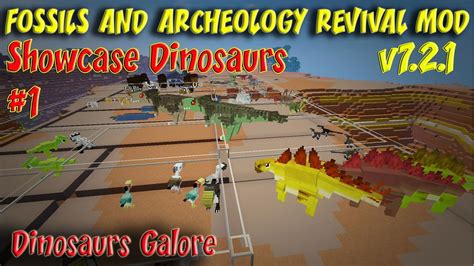 Fossils And Archeology Revival Mod Showcase 7 2 1 For Minecraft 1 7 10 Redux Youtube