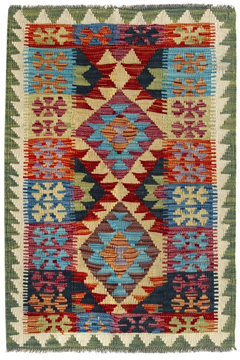 Alfombra Pie De Cama Lana Kilim Herat 2 Multicolor Rectangular 80x120cm