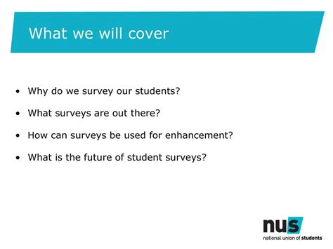 Timings 5 10 Mins What We Will Cover And Why Do We Survey Students