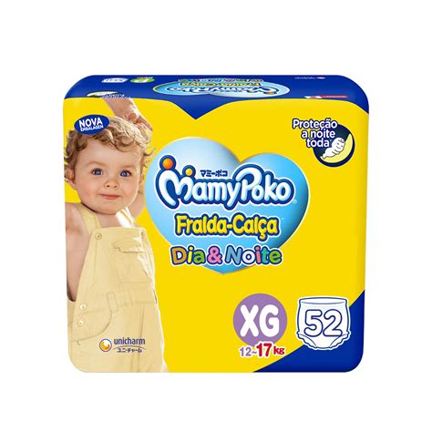 Mamypoko Dia E Noite - MamyPoko Fralda-Calça Dia&Noite Xg 52 Unidades | Amazon.com.br