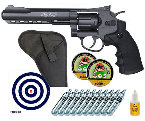 Revólver Co2 Gamo Metal PR776 4 5mm Kit Tiros Corvo Shop