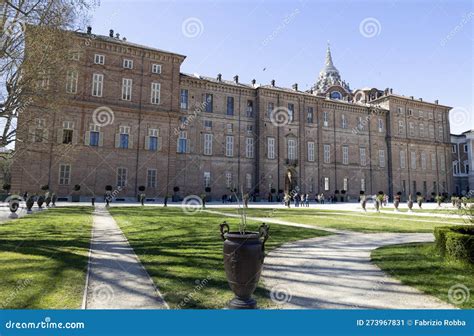 View of Royal Palace and Gardens of Torino (Turin), Italy Editorial ...