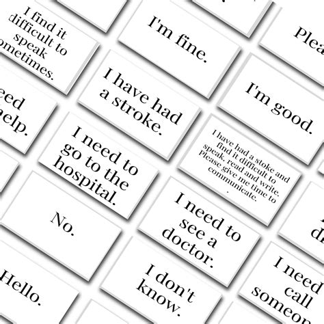 Printable Communication Cards For Adults Ky Designx