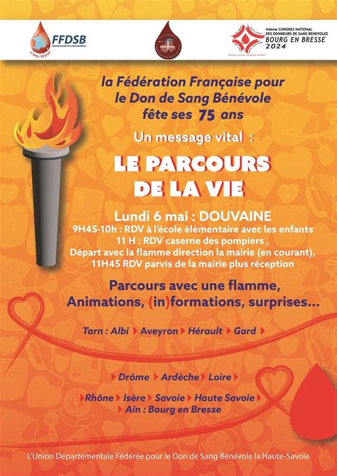 News Passage De La Flamme Du Parcours De La Vie Douvaine Mairie