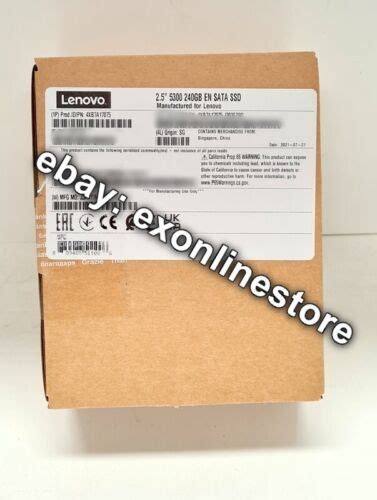 4XB7A17075 ThinkSystem 2 5 5300 240GB Entry SATA 6Gb Hot Swap SSD