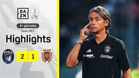 Inzaghi Momentaneamente In Vetta Alla Classifica Pisa Reggiana