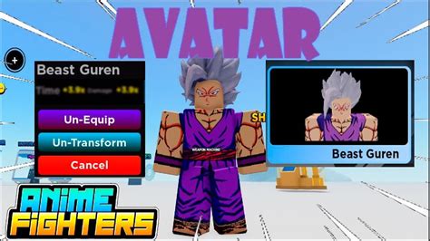 Super Avatar De Gohan En Anime Fighters Roblox Youtube