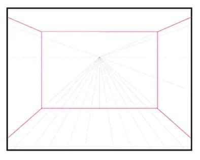 Easy How to Draw a One Point Perspective Room Tutorial and Coloring ...