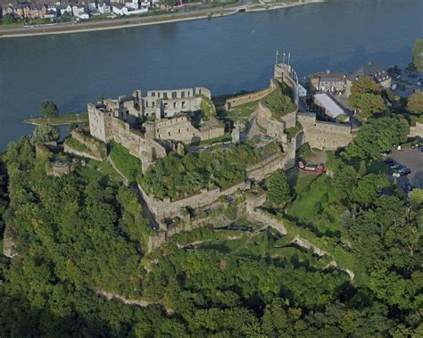 St Goar Von Oben Ruine Der Burg Rheinfels