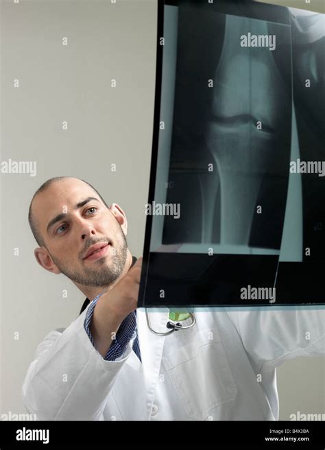 Doctor With X Ray Stock Photo Alamy